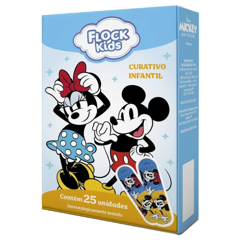 Curativo Infantil Flock Kids Disney 25 Unidades