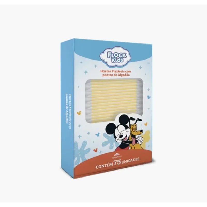 Hastes Flexíveis Flock Kids Disney 75 Unidades