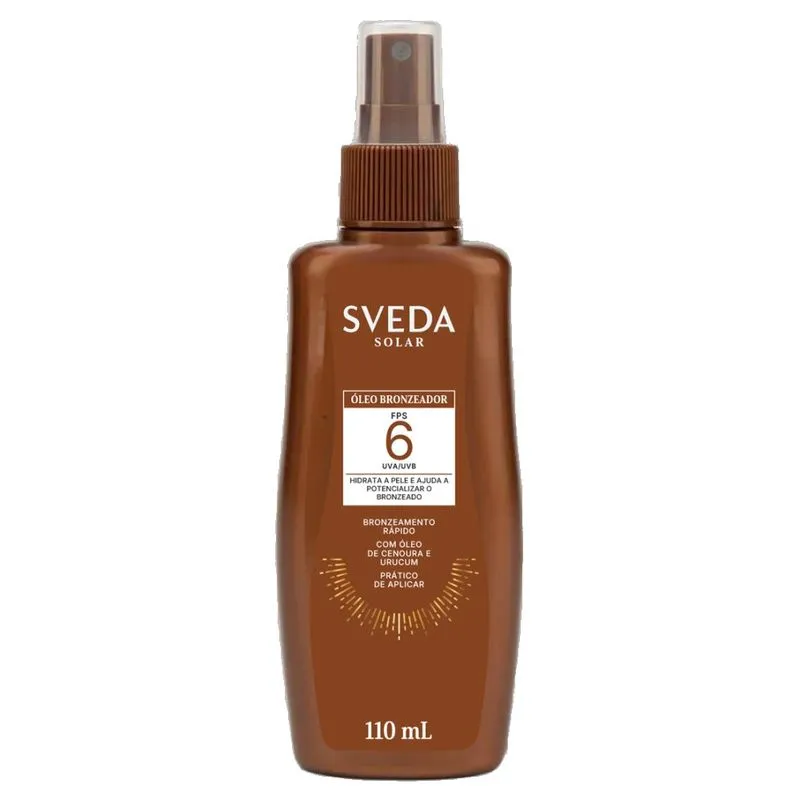 Óleo Bronzeador Spray Sveda FPS6 110ml