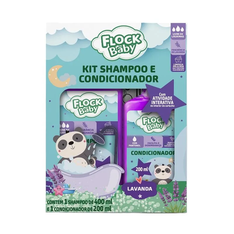 Kit Flock Baby Lavanda Shampoo 400ml + Condicionador 200ml