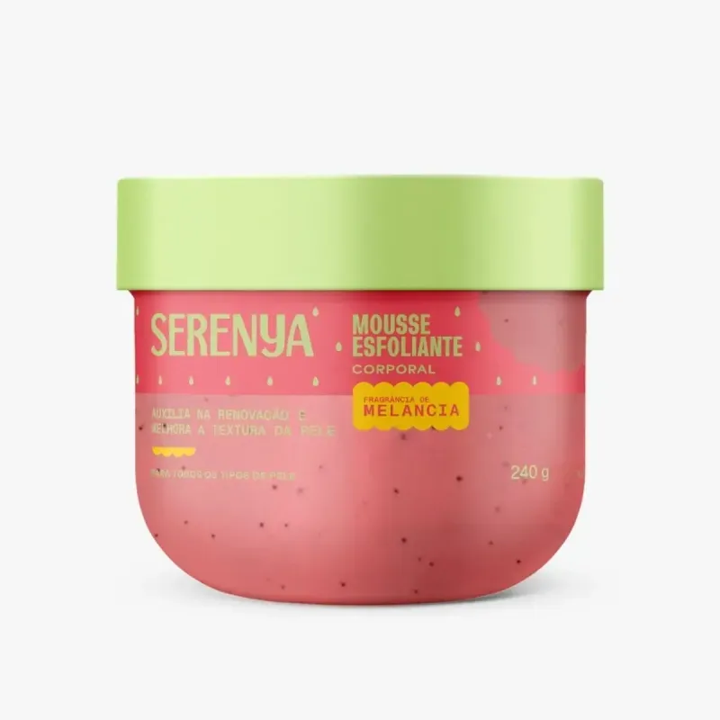 Mousse Esfoliante Corporal Serenya Melancia 240g