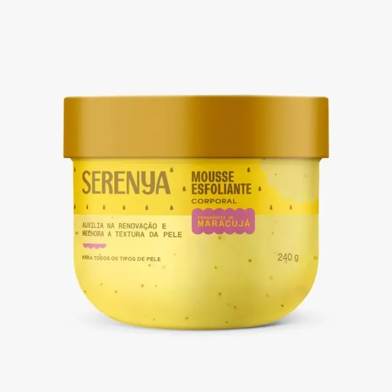 Mousse Esfoliante Corporal Serenya Maracujá 240g
