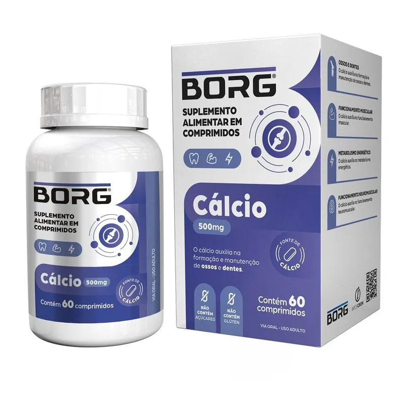 Borg Cálcio 500mg 60 Comprimido