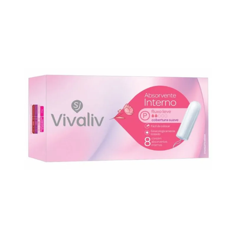 Absorvente Interno Vivaliv Mini 8 Unidades ABS VIVALIV INTERNO MINI 8UN