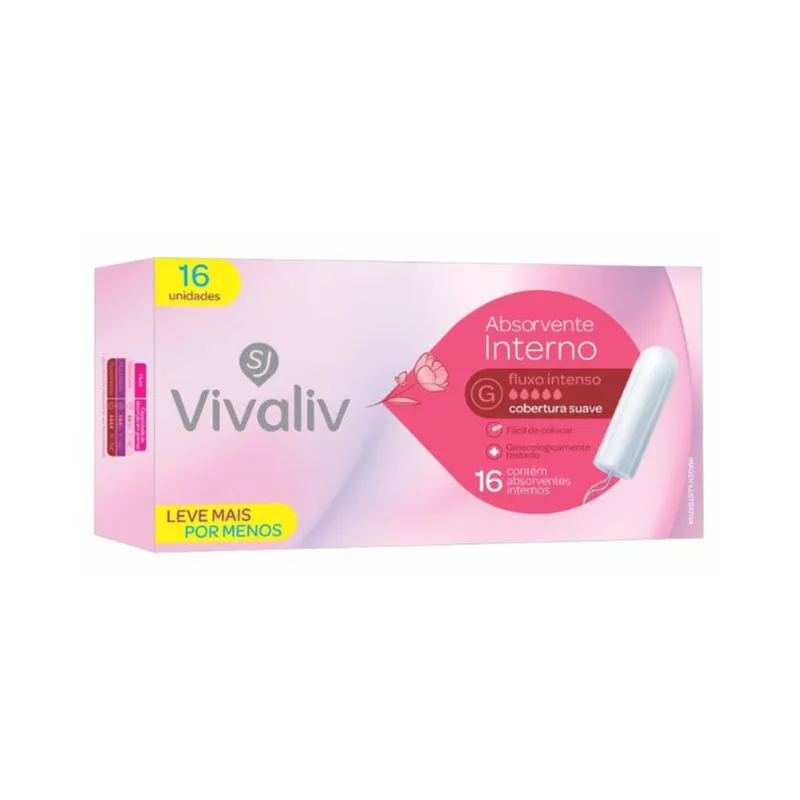 Absorvente Interno Vivaliv Super 16 Unidades ABS VIVALIV INTERNO SUPER 16UN