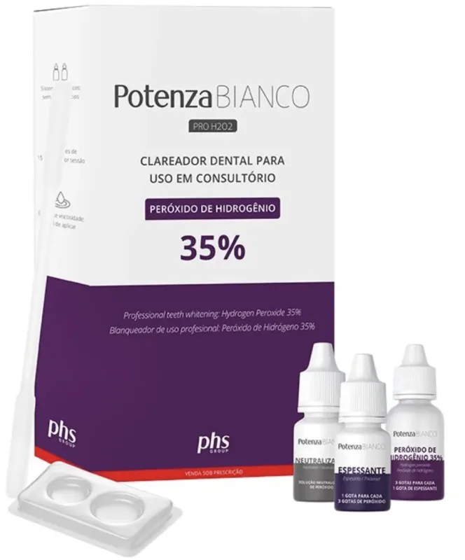 Kit Clareador Potenza Bianco Pro H2O2 35% - PHS