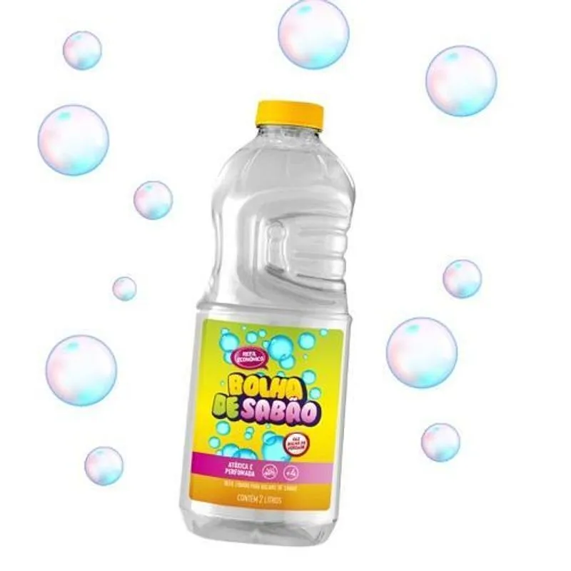 Refil Líquido Bolhinha De Sabão Gigante Bubble De 2 Litros