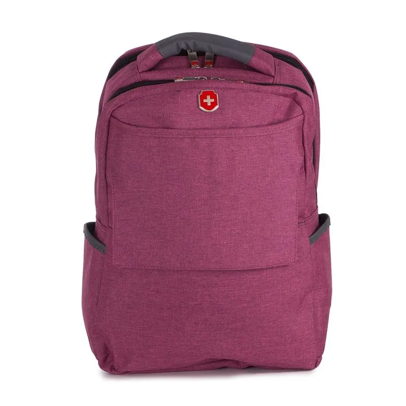 Mochila para notebook executiva em poliéster swissland artemis rosa