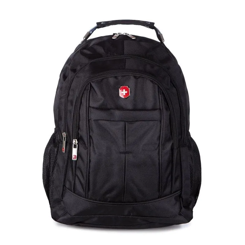 Mochila Para Notebook Executiva Reforçada com Cabo de Aço em Poliéster swissland V4 Preta