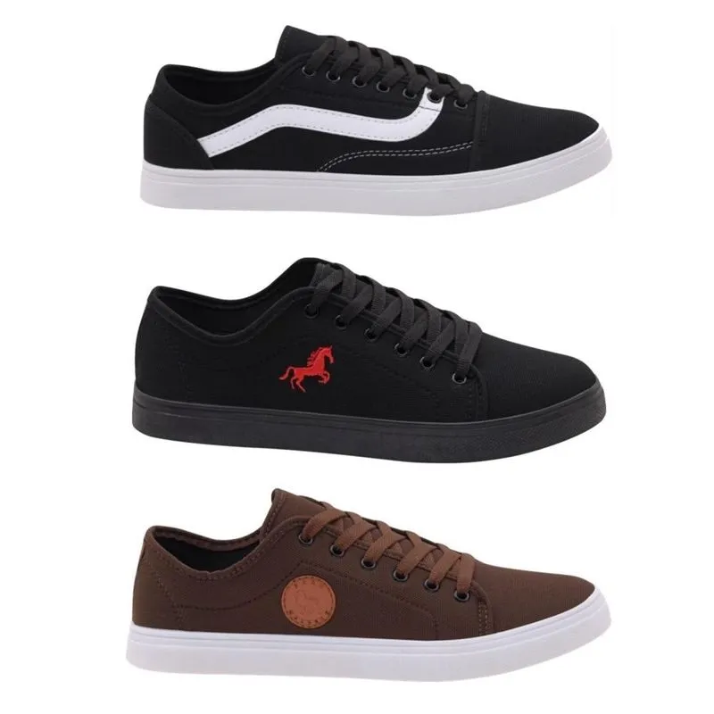 Kit 3 Tenis Polo Malbeck Casual Masculino Klool, Equestrian e Lion