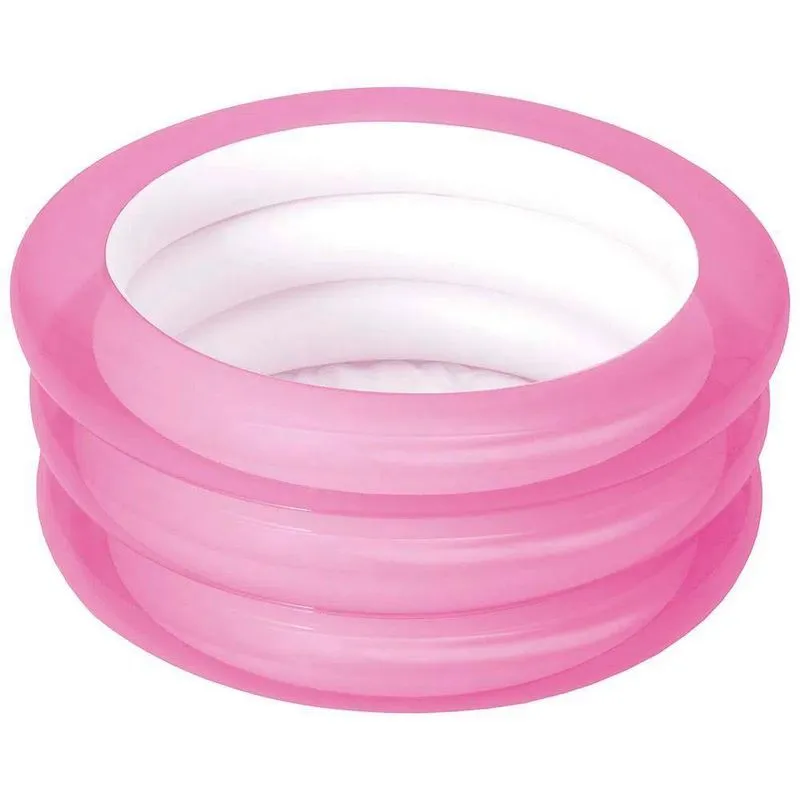 Banheira Piscina Infantil Inflável Rosa 80 Litros 70cm Mor