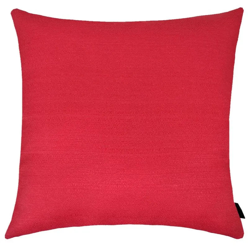 Capa de Almofada Rustica Lisa 40x40cm Vermelha
