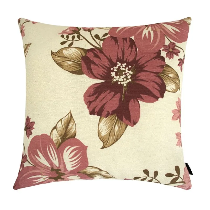 Capa de Almofada Firenze Floral 40x40cm Lilás