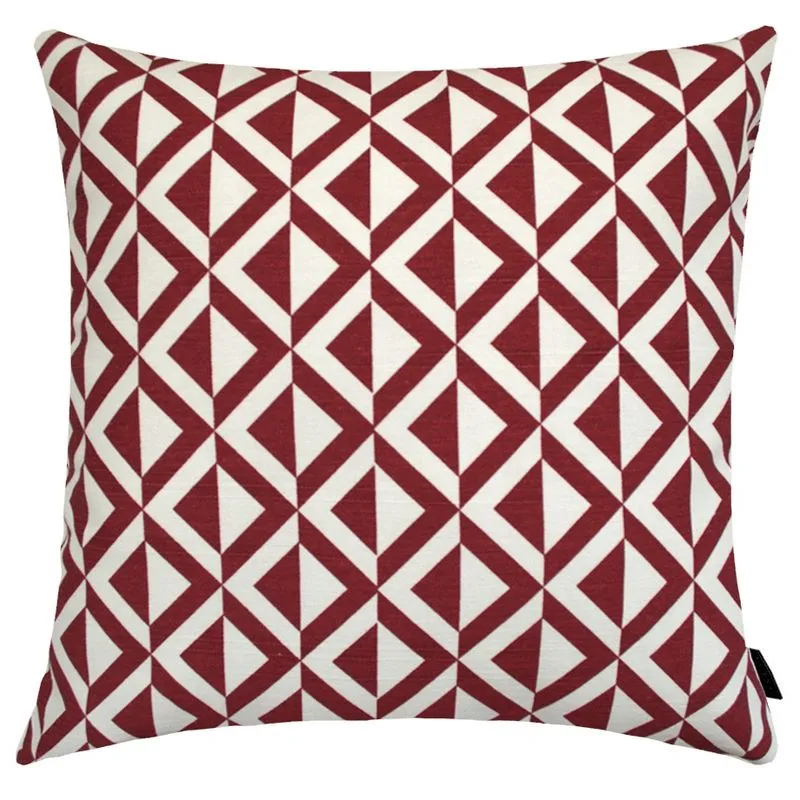 Capa de Almofada Flamê Estampado Safira 40x40cm Vermelho