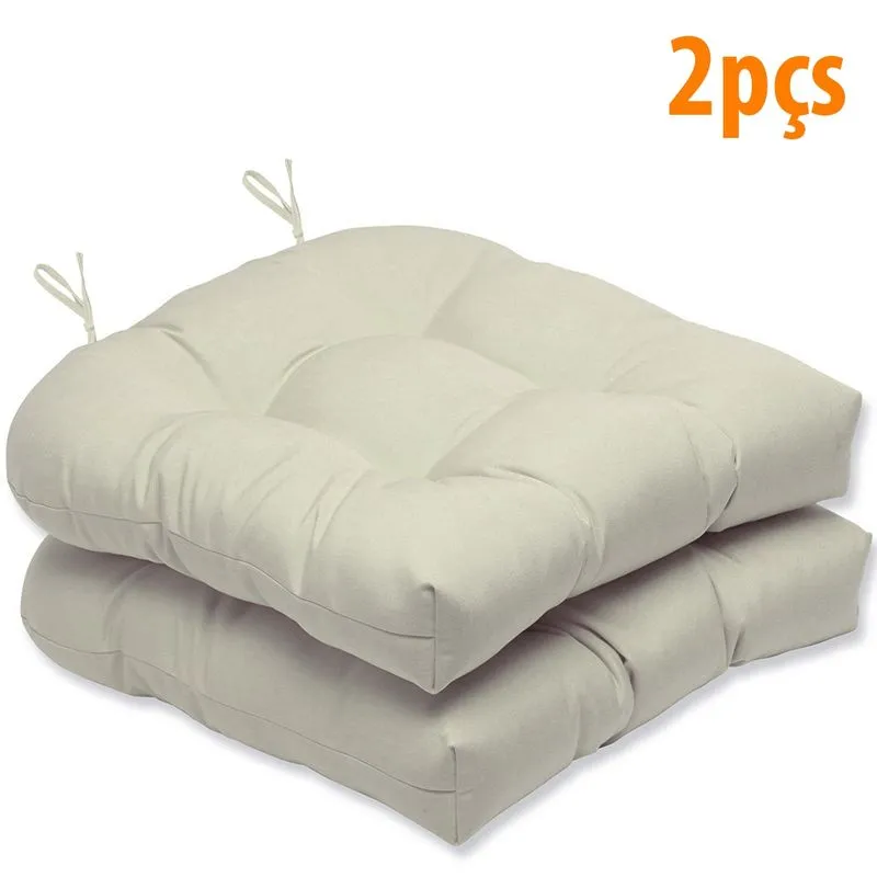 Almofada Para Assento Futton Solid 40x40cm Branco 2Pçs