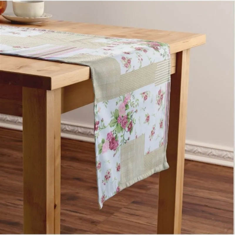Caminho de Mesa Patchwork 40x140cm Rosa