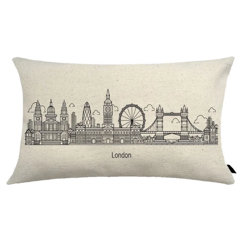 Almofada City Retangular Estampada 30x50cm Londres