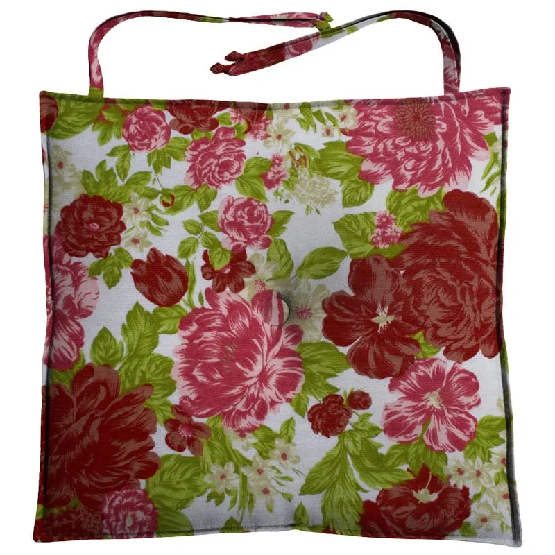 Almofada Para Assento de Cadeira 40x40cm Tropical Moond - Rosa