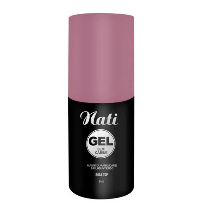 Esmalte Nati Gel Sem Cabine - Rosa Top