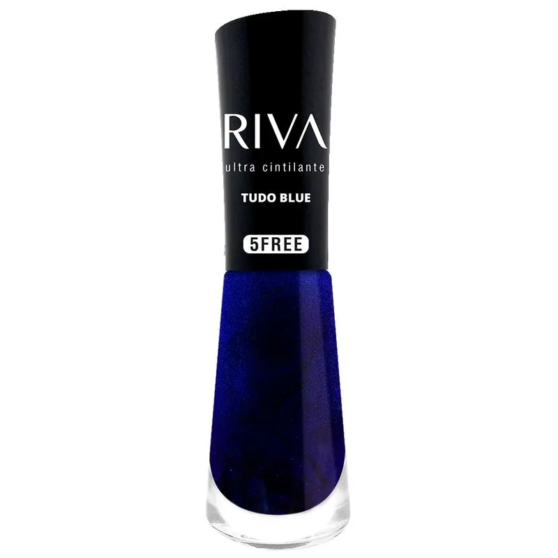 Esmalte Riva Ultra Cintilante 5Free Tudo Blue