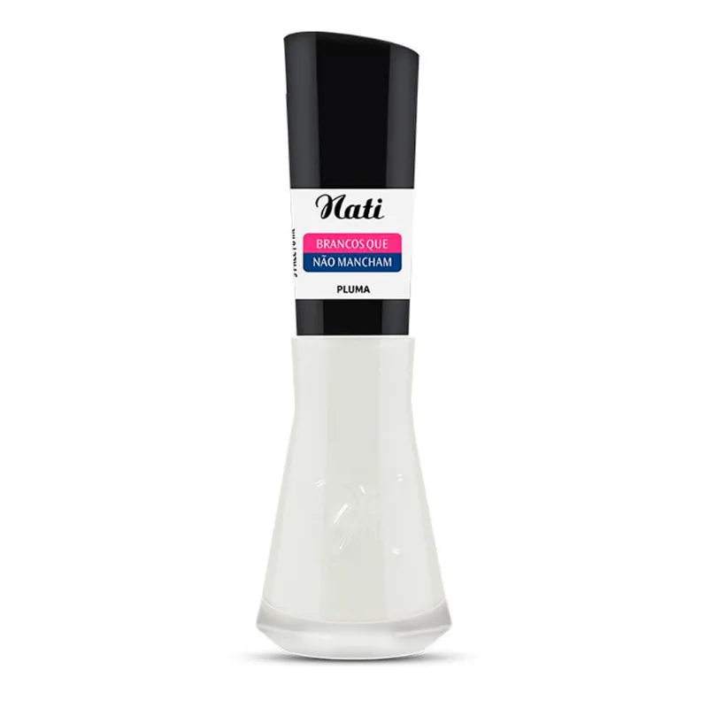 Esmalte Nati Brancos Que Não Mancham Pluma 8ml
