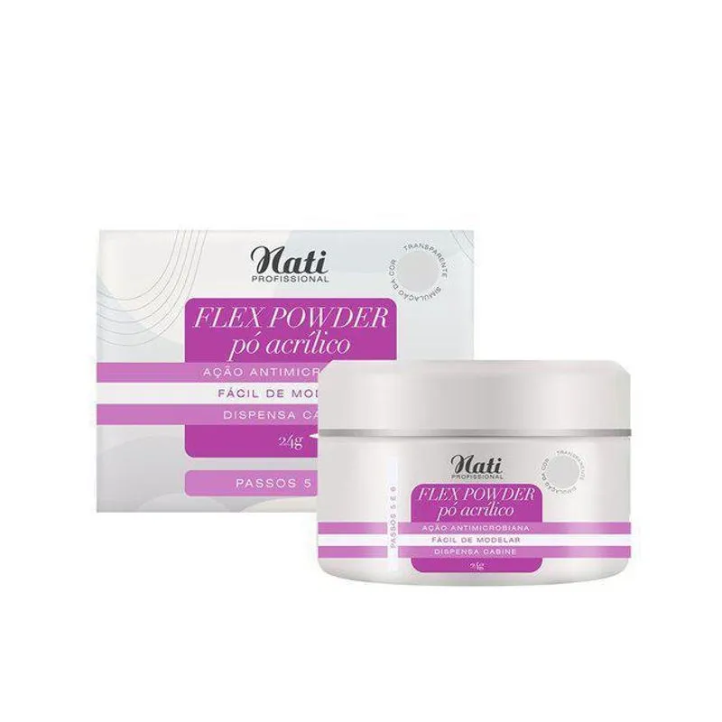 Flex Powder Po Acrilico - Nude 20g - Nati Profissional