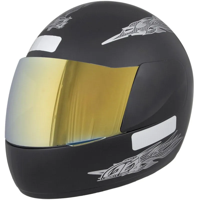 Capacete Liberty Four Amarelo Dourada Preto Fosco 58