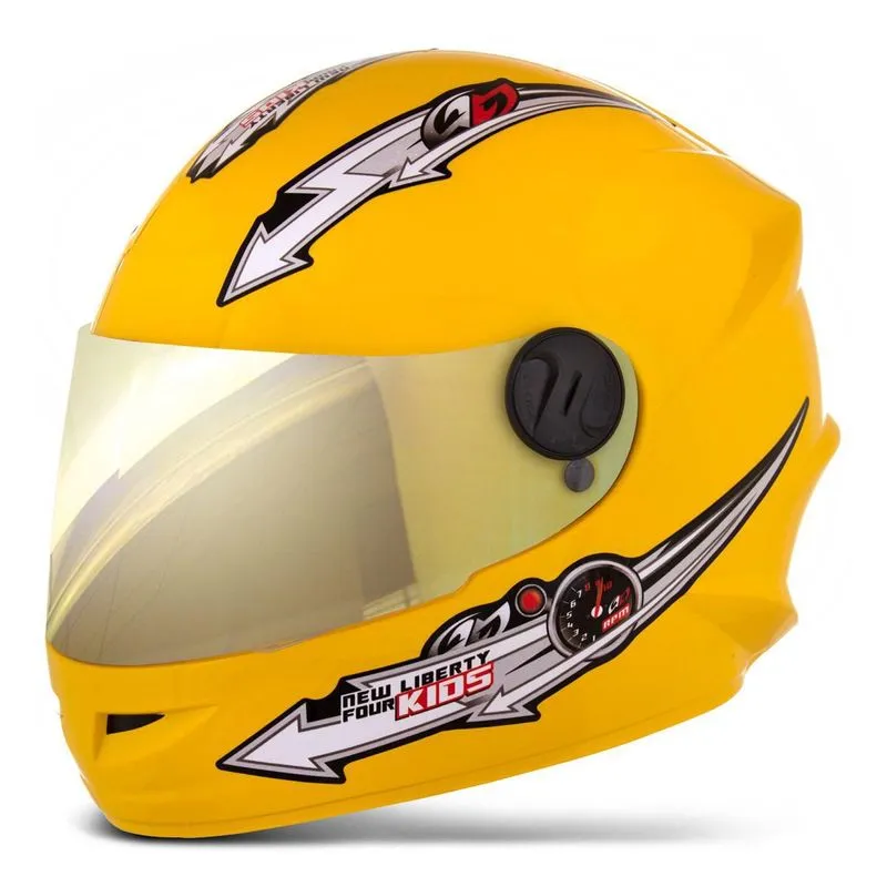 Capacete Liberty Four Kids Infantil 54 Dourada Amarelo 54