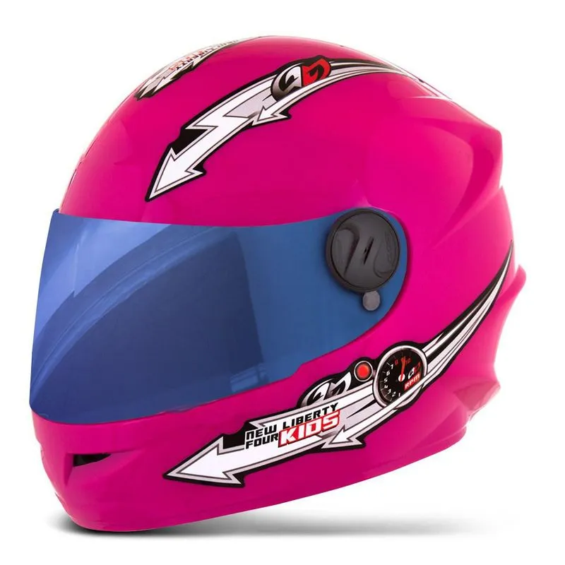 Capacete Liberty Four Kids Infantil 54 Iridium Rosa 54