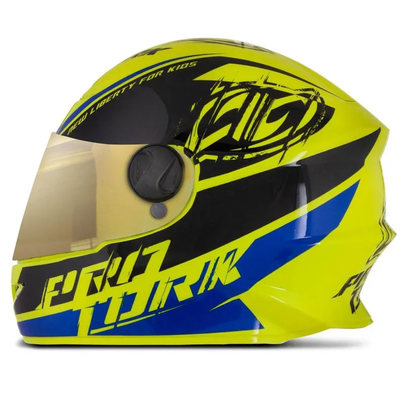 Capacete New Liberty For Kids Infantil 54 Dourada Amarelo 54