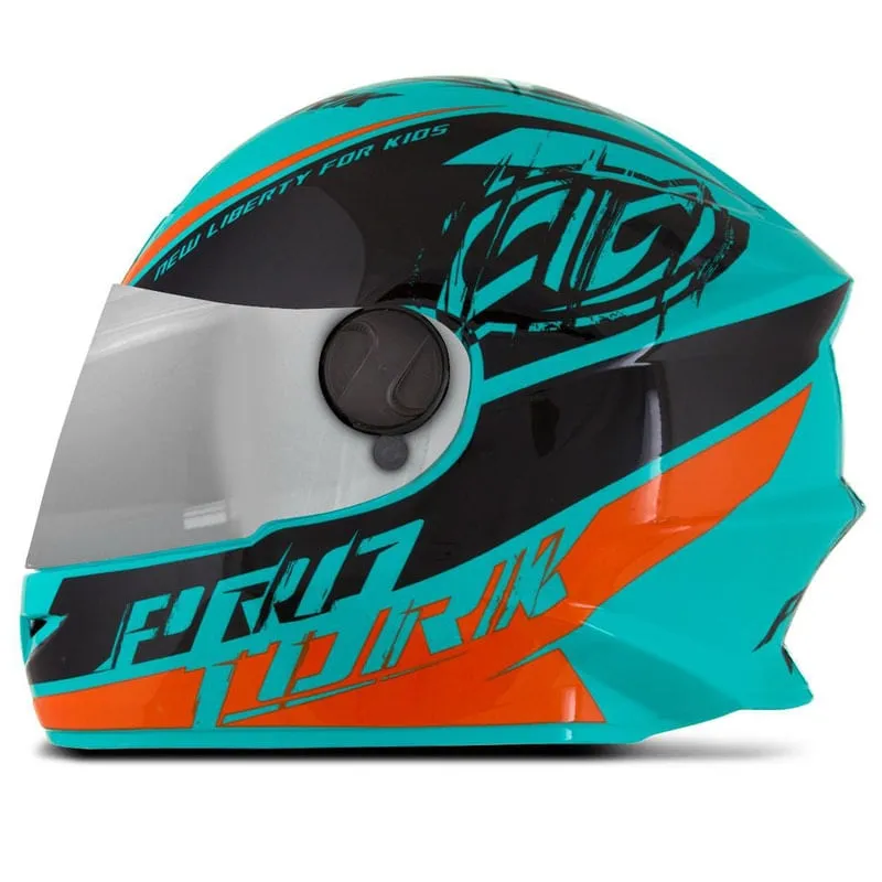 Capacete New Liberty For Kids Infantil 54 Cromada Azul 54