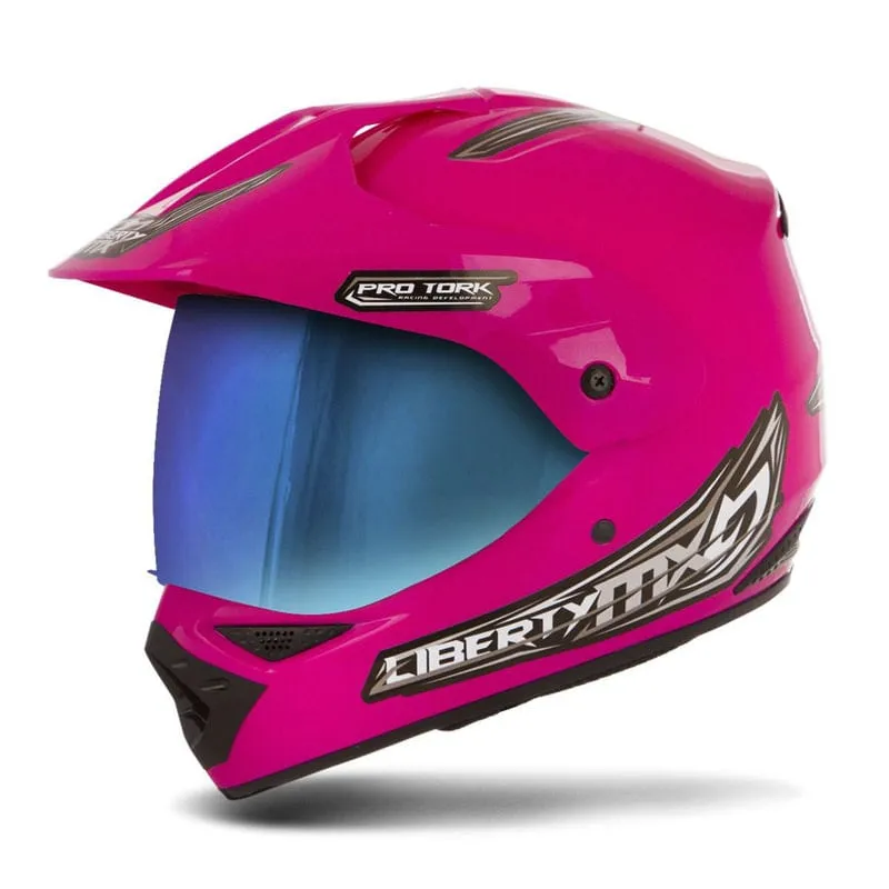 Capacete Liberty Mx Pro Vision Camaleao Rosa 60