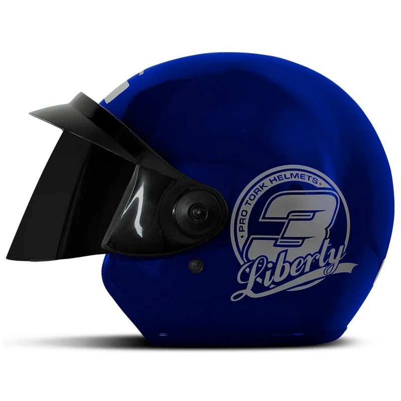 Capacete Liberty Three Fume Azul 58