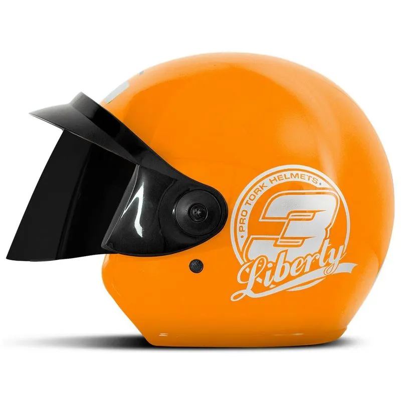 Capacete Aberto Pro Tork Liberty Three Laranja 58