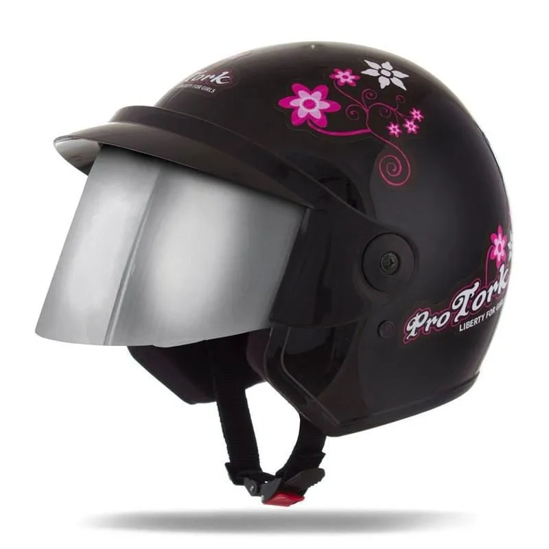 Capacete Liberty Three Girls Cromada Preto 56