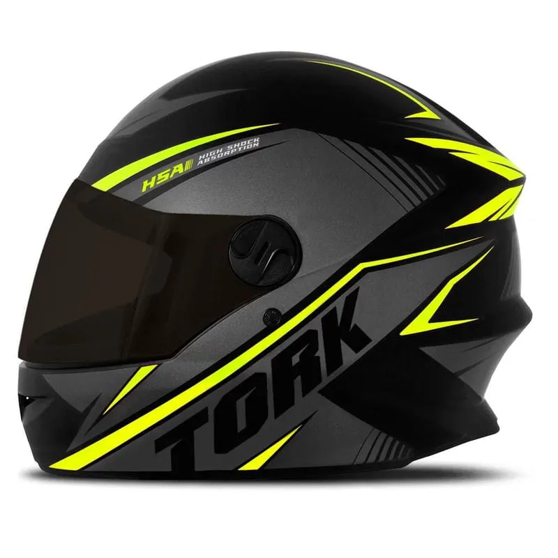 Capacete Protork R8 Fume Amarelo 58