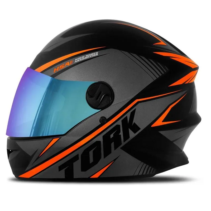Capacete Fechado Pro Tork R8 Viseira Camaleão Laranja 58