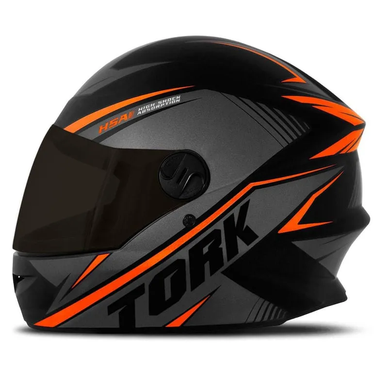 Capacete Protork R8 Fume Laranja 60