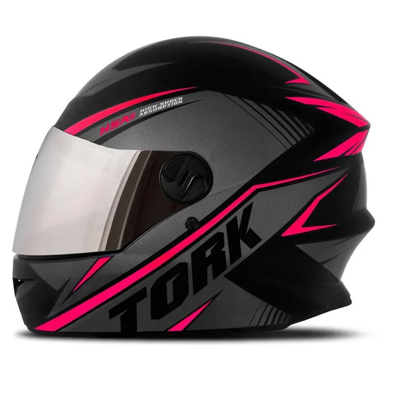 Capacete Protork R8 Cromada Rosa 60