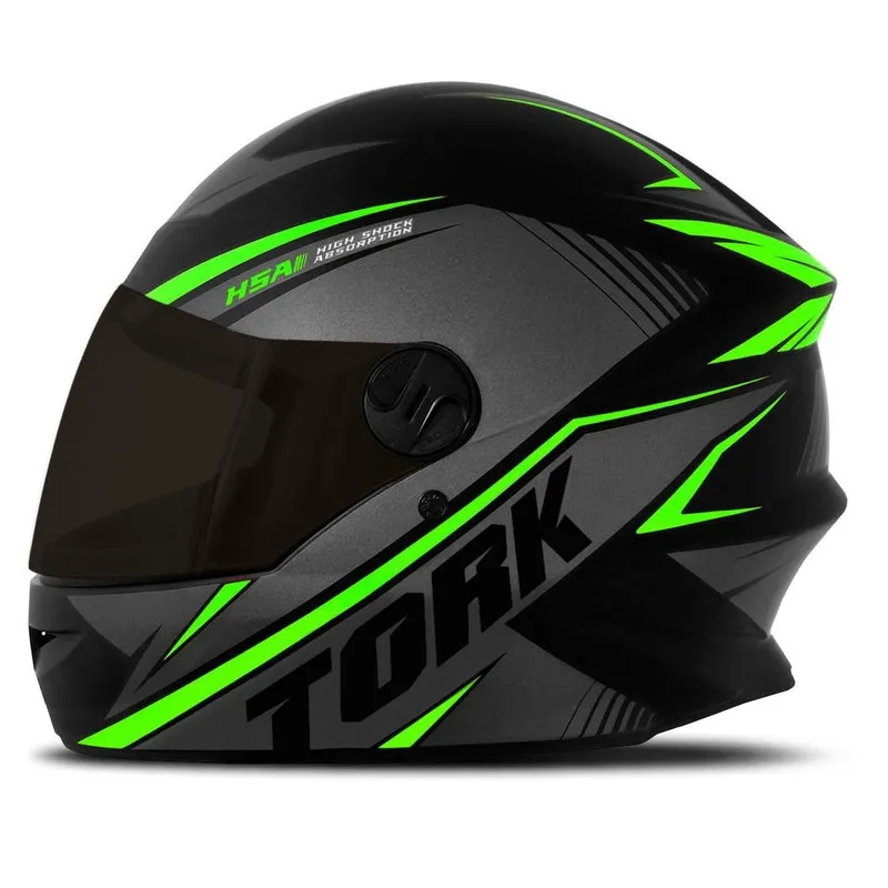 Capacete Protork R8 Fume Verde 60