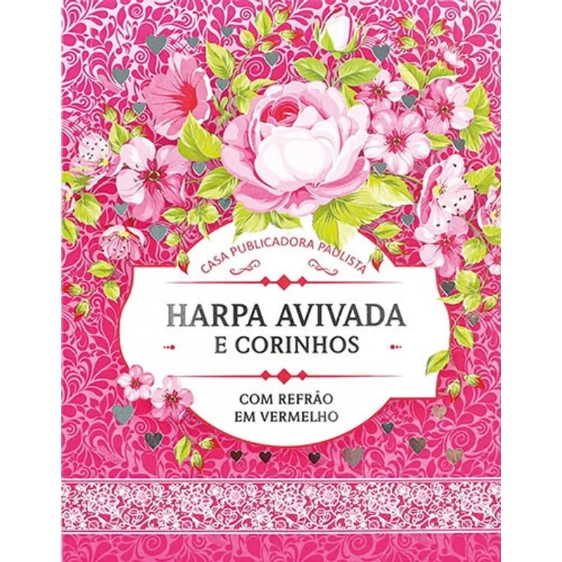 Harpa Brochura Pequena - Floral Pink