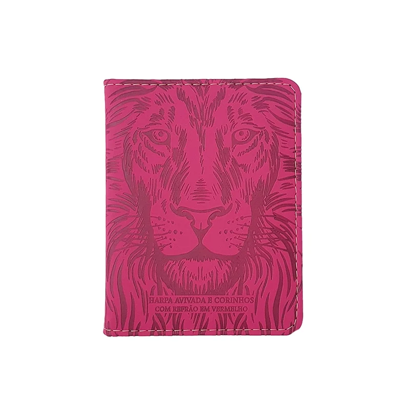 Harpa Avivada e Corinhos Médio | Letra Gigante | Leão Pink Capa Luxo