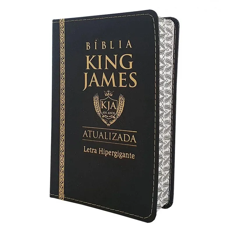 Biblia King James Atualizada Hiper/ Pu Luxo - Preta