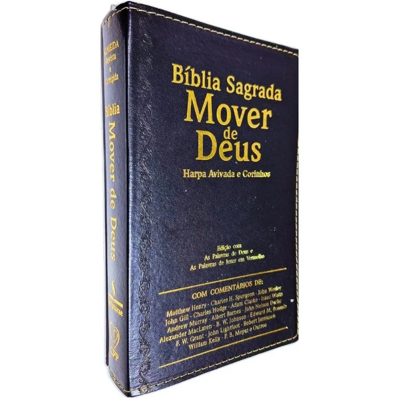 Bíblia Sagrada Mover De Deus Com Letra Gigante E Harpa Avivada E Corinhos Arc Almeida Revista E Corrigida