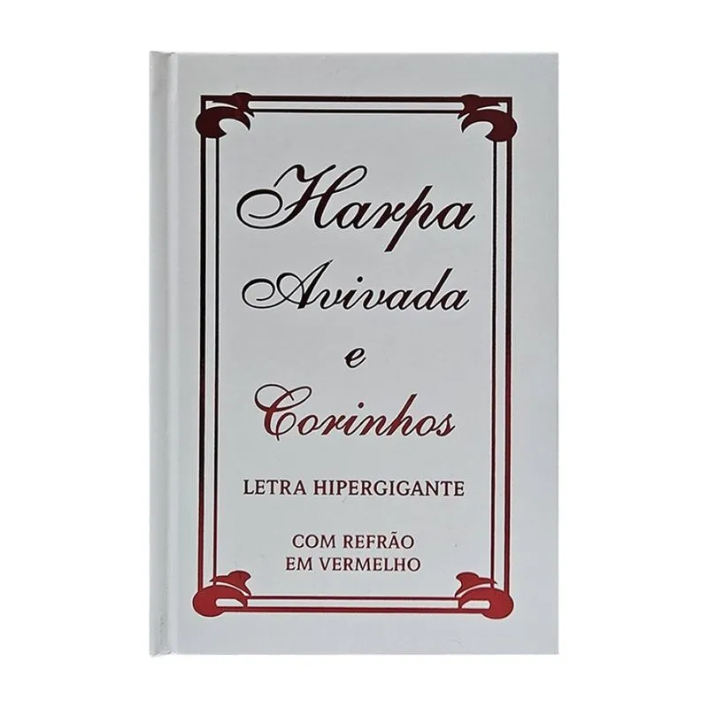 Harpa Avivada E Corinhos Capa Dura L. Hiperg. Mod. 13 Tradicional Branca