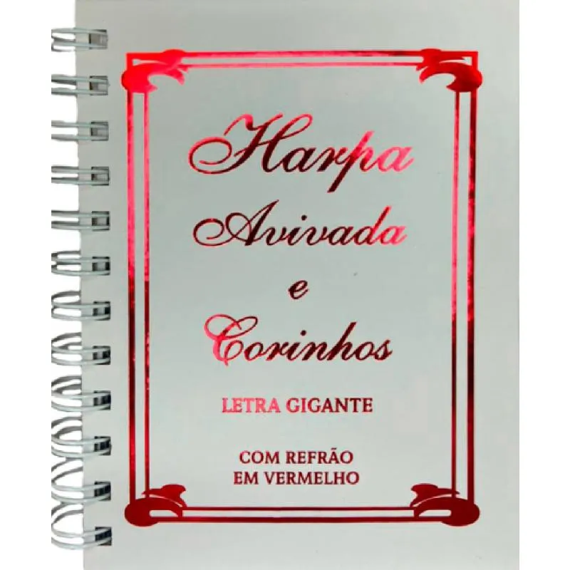 Harpa Avivada E Corinhos Wire-O l. Gigante - Mod 13 Tradicional Branca