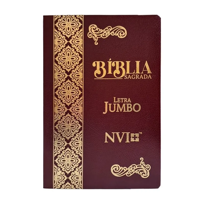 Bíblia Jumbo Nvi - Coverbook - Bordô