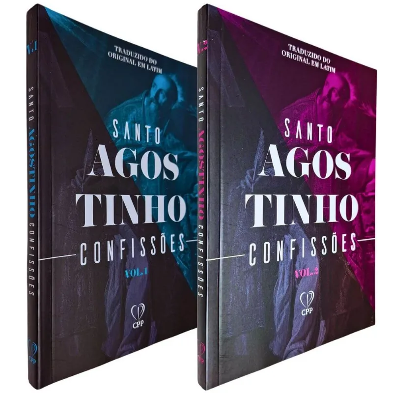 Coleção Santo Agostinho Confissões Volume 1 E Volume 2 Traduzido Do Original Em Latim Casa Publicado Paulista
