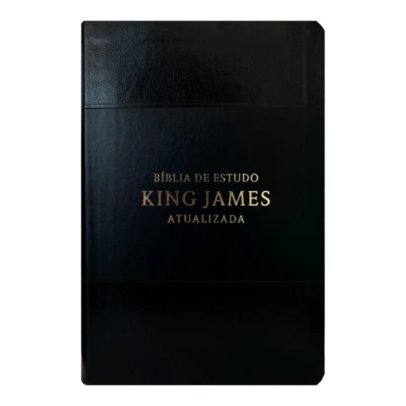 Bíblia de Estudo | King James Atualizada | Full Color | Capa PU | Preta