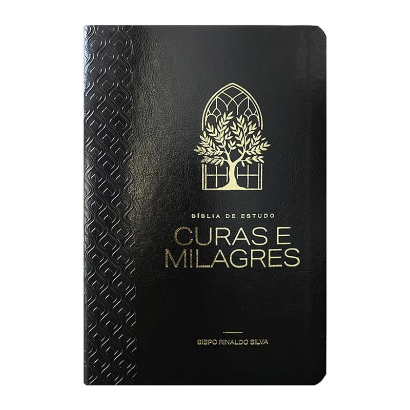 Bíblia de Estudo Cura e Milagres | KJA | Capa Luxo Nobre Preta